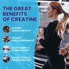 Creatine Monohydrate Gummies for Men & Women, Chewables Creatine Monohydrate with Vitamin B12 for Muscle Growth & Recovery-Vegan, Mixed Berry Flavor, 60 Gummies