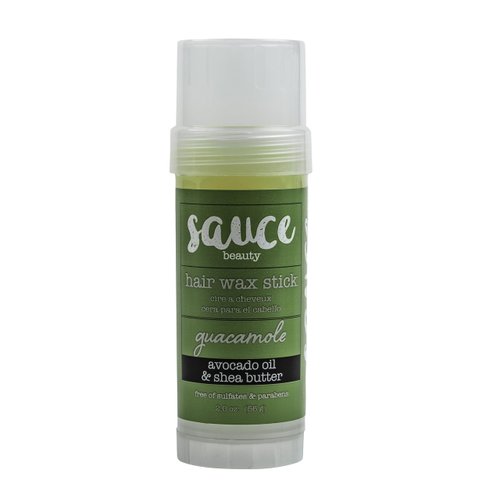 SAUCE BEAUTY Guacamole Hair Wax - Paraben & Sulfate Free, Moisturizing Avocado Oil & Shea Butter Wax for Styling Flyaway & Brittle Hair (2 oz)