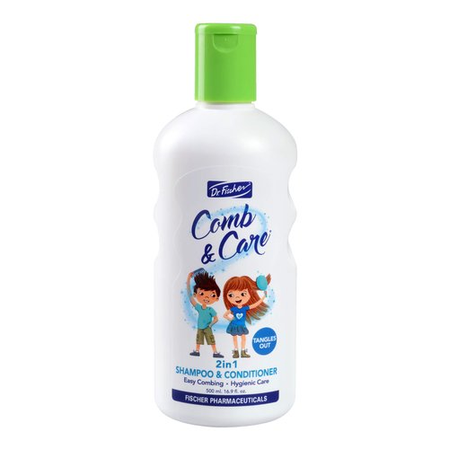 Dr. Fischer 2 in 1 Shampoo and Conditioner for Kids, Toddlers and Babies. Tear Free and Detangle Formula.
