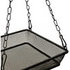Hanging Bird Feeder Tray Platform Metal Mesh Seed Tray for Bird Feeding Outdoor Garden Decoration for Wild Backyard Attracting Birds