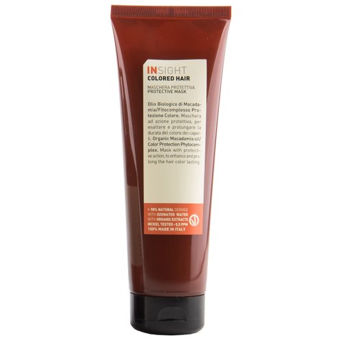Insight Clean Beauty Color Protective Mask, Hydrating, Organic Macadamia Oil, Vegan, 8.45 fl oz