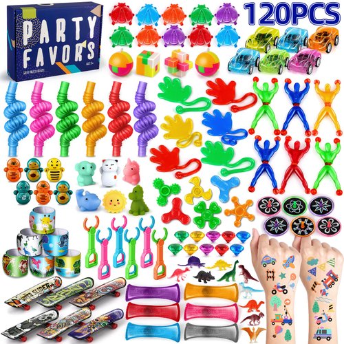 nicknack Kids Party Favors for Classroom Prizes Box Toys Assortment 120PCS Pinata Toy Fillers Fid...