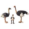 Gemini&Genius Ostrich Animal Action Figure Toys, Ostrich Animal Figurines Jungle Animal Playset Gift, Educational, Cake Toppers, Party Supplies, Animal Toy Set for Kids Ages 3+