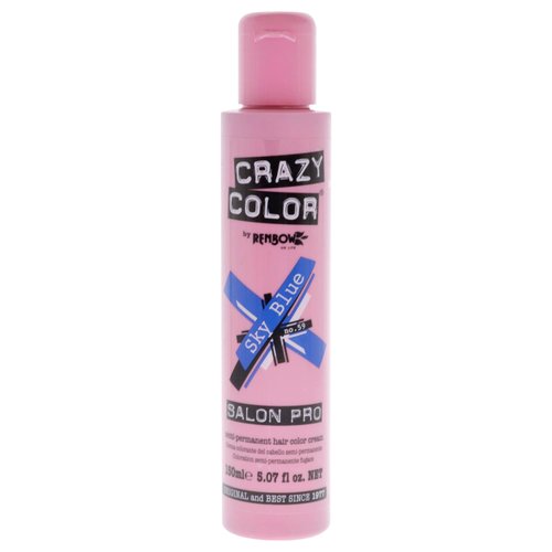 Crazy Color Crazy Color Salon Pro Semi Permanent Hair Color - 59 Sky Blue Hair Color Women 5.07 oz