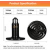 HealSmart Reptile Heat Lamp 100W 2-Pack Ceramic Heat Emitter, No Light Emitting Heat Bulbs for Amphibian Pet Brooder Coop Incubating Chicken, Lizard Bearded Dragon Turtle Snake Terrarium Black