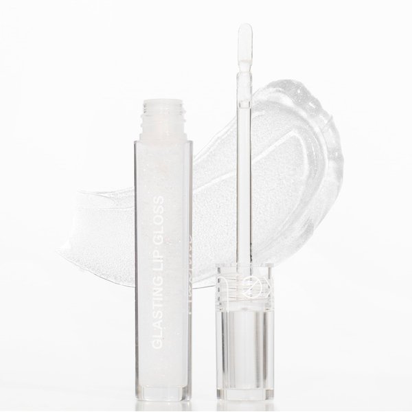R.Y.M High-Shine Clear, Natural, Moisturizing, Plumper Lip Gloss, Long Lasting Non-Sticky for lip color, minimizes lip wrinkles, with beautiful shiny finish (#02 Peach Scent, 0.12 Ounce (Pack of 1))