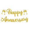 Gold Glitter Happy Anniversary Banner, We Still Do, 30th 40th 50th 60th 70th Wedding Anniversary Party Decorations Supplies