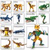 BDXEJV Creator 3 in 1 Animals Building Set, 12 Forest & Sea Animal Figures Toys, Compatible with Lego Animals Collectible Building Toy, Party Favors Gifts for Kids, Boys & Girls 8 Plus Years Old