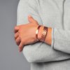 Earth Therapy Minimalist Matte Copper Magnetic Cuff Bracelet For Men and Women - Adjustable - Ultra Strength