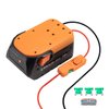 Upgraded 18V Battery Adapter for Ridgid AEG 18V Hyper Battery Adapter All-in-one Design of The Fuse and Switch Power Tool Battery Converter Kit 14 Gauge with Fuses & Wire Terminals