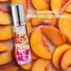 Blossom Scented Roll on Lip Gloss, Infused with Real Flowers, Made in USA, 0.20 fl. oz./5.9ml, Juicy Peach