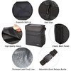 SIBOFUEGO Cute Car Trash Can with Lid - Leak Proof Bag Hanging Waterproof Garbage Storage Pockets Multipurpose Collapsible Organizer, 2.5 Gallons (Black Leopard)
