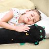 Long Cat Plush 5 Sizes, 120% Extra Filling Giant Plushness Body Pillow, Kawaii Cute Black Cat Stuffed Animals Soft Stuffed, Extra-Long Pillow Cat Plushies Gift for Girls Kids 20"