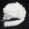 IDONGCAI Mini Pom Poms Trim Ribbon White Pom Pom Ball Fringe Trim Tassel Sewing Trim for Home Curtain Clothes Pillow Decoration…