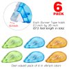 6 Pack Double Sided Tape Roller, Scrapbooking Tape, Permanent Adhesive Tape Dispenser Runner for Crafts and Arts Projects, Photo-Safe, 0.3-inch by 315-Inch