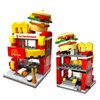 Jyyuehai Building Blocks Set, Burger House DIY Bricks Toys, City Construction Stacker, Educational STEM Toys for 6 Years Old Boys and Girls, Toddler Building Blocks Gifts