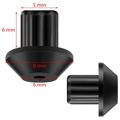 48 Pieces Rubber Grate Feet Rubber Foot Replacements Compatible with GE WB2K101 Gas Range Burner Grate, Replace Part Number WB02T10461, AP2622260, PS241358