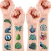 Generic 100PCS Peacock Temporary Tattoos - 100PCS Diwali Indian Blue Themed Stickers for Kids Birthday Party Supplies, Decorations, Favors, and Prizes - Cute Gifts for Boys and Girls