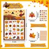 Funnlot Thanksgiving Games, 3 in 1 Thanksgiving Party Games for Kids Thanksgiving Stickers Thanksgiving Games and Activities Thanksgiving Bingo