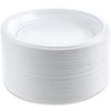 Blue Sky 100 Count Disposable Plastic Plates, 6-Inch, White