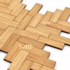 iLAND Miniature Dollhouse Accessories, 240pcs Varnished Dollhouse Flooring on 1:12 Scale with Natural Texture, 1/6 House Accessories (240pcs Rectangular)