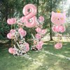 Cat Birthday Decorations, Cat Balloons, Pink 8 Balloon Number, Cat Themed Birthday Party Decorations, Number 8 Balloon for Pink Birthday Decorations