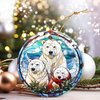 Christmas Ornament, Polar Bear Hanging Ornaments, Christmas Decoration, Heirloom Keepsake, Holiday Ornaments, Xmas Gift Exchange, Gift Idea, Christmas Tree Ornament
