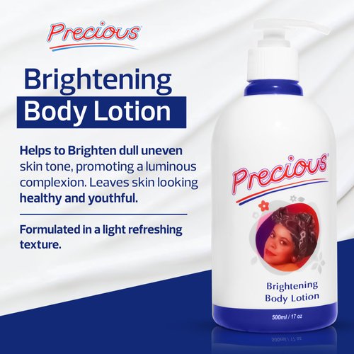 Precious Ultra Brightening Body Lotion 13.6 Floz / 400ml - with Lactic Acid AHA and Alpha Arbutin