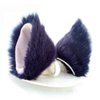 Cat Ears Hair Clips Fox Ears Barrettes Women Furry Fur Cat Headpiece Holiday Hair Pins Sweet Halloween Party Decoration Headband Anime Cosplay Costume Kitty Kitten Hair Accessories Dark Blue - Pink