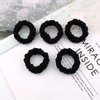 Hair Ties 10PCS Black Elastic No Damage Soft Wide Rubber Bands for Hair No Tug Scrunchies Hair Bands Thick Ponytail Women Girls Hair Accessories Comforts No Slippage Suitable for Different Occasions