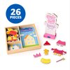 Peppa Pig Magnetic Wood Dress Up Doll. Includes 26 Colorful Magnetic Wood Pieces and Wooden Storage Box. Encourages Creative Play with Mix and Match Fun for Preschoolers and Kids Ages 3 and over.