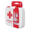 J&J Red Cross First Aid To Go Mini Portable Emergency Wound Care Travel Kit with Adhesive Bandages, Gauze Pads & Wipes for Purse, Backpack, Gym Bag, Car or Luggage, 12 Count