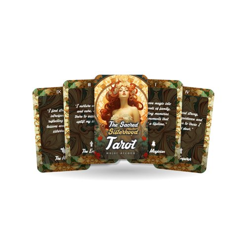 The Sacred Sisterhood Tarot - Where Bonds Meet The Beyond - Tarot Affirmation for a Sister - Divination Tools - Tarot Cards