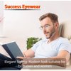 Success Eyewear Reading Glasses 2 Pair Black and Gunmetal Readers Compact Folding Glasses for Reading for Men and Women Case Included +3