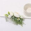 FIDDY898 Wedding Bridal Comb Camellia Hair Comb Ranunculus Green leaf Floral Clip Headpiece 2002