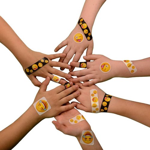 Emoji Adhesive Bandages, 0.75 x 3 Inch, Pack of 100