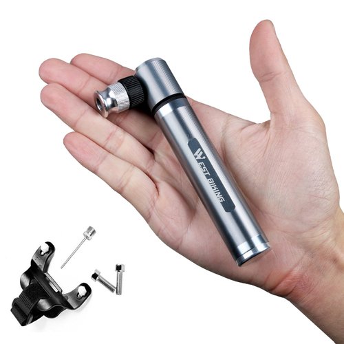 Mini Bike Pump - Fits Presta & Schrader- 160 PSI - Includes Mount Kit -Compact & Light - Bicycle Tire Pump for Road,Mountain and BMX Bikes -2.9 oz