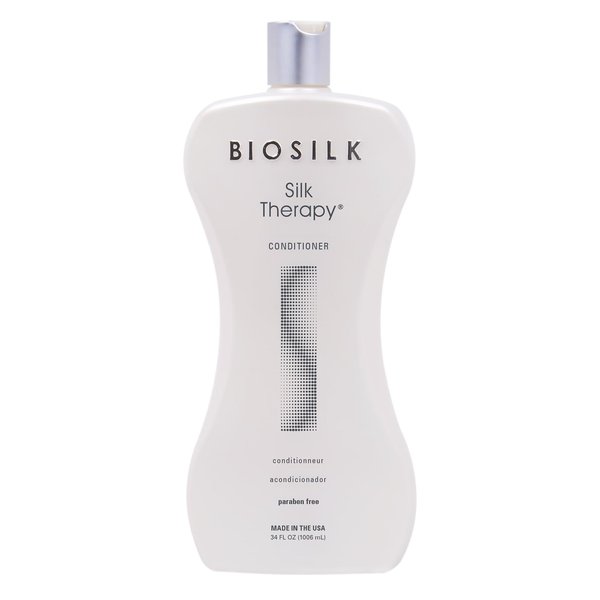 BioSilk Silk Therapy Conditioner, Moisturizes & Conditions Hair For Incredible Shine, Sulfate, Paraben, & Cruelty-Free, 34 Oz