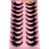 HBZGTLAD New 10 Pairs Natural Thick False Eyelashes Fake Lashes Long Makeup 3d Mink Lashes Extension Eyelash Mink Eyelashes for Beauty (M75)