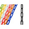 US Weight (Made in USA) 2" x 25' Black Plastic Safety Chain ft. SunShield UV Resistant Technology