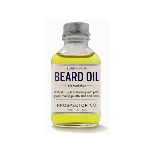 Prospector Co. Beard Oil 1oz Mini Flask by Burroughs