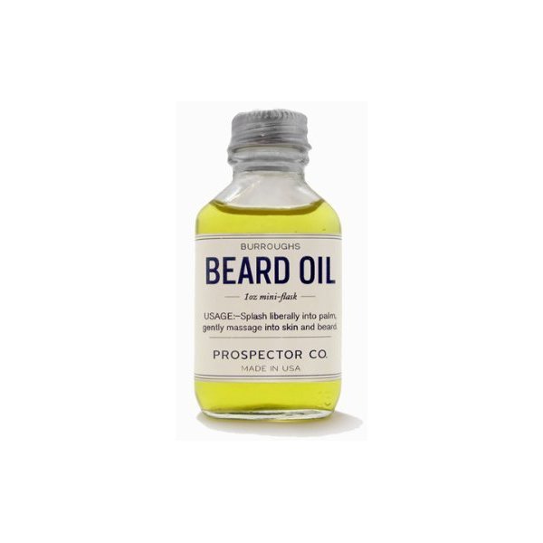 Prospector Co. Beard Oil 1oz Mini Flask by Burroughs
