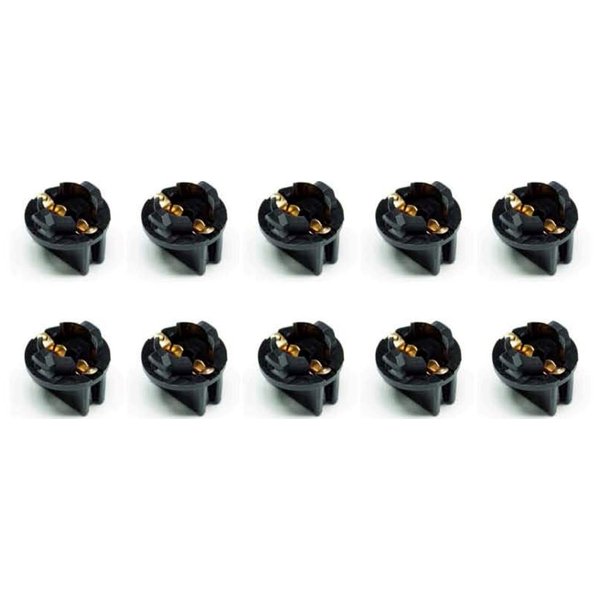 PA LED 10 PCS 194 T10 #555 Pinball Machine Light Bulb Socket Twist Lock Wedge Instrument Base