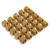 LTWFITTING 1/4-Inch Brass Compression Nut,Brass Compression Fitting(Pack of 25)