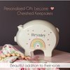 Personalized Teepee Aqua Mint Piggy Bank