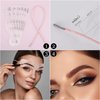 12 Pcs Reusable Eyebrow Stencil, Eyebrow Template with Elastic Band for Beginners (Eyebrow Distance 2.0-3.5cm)