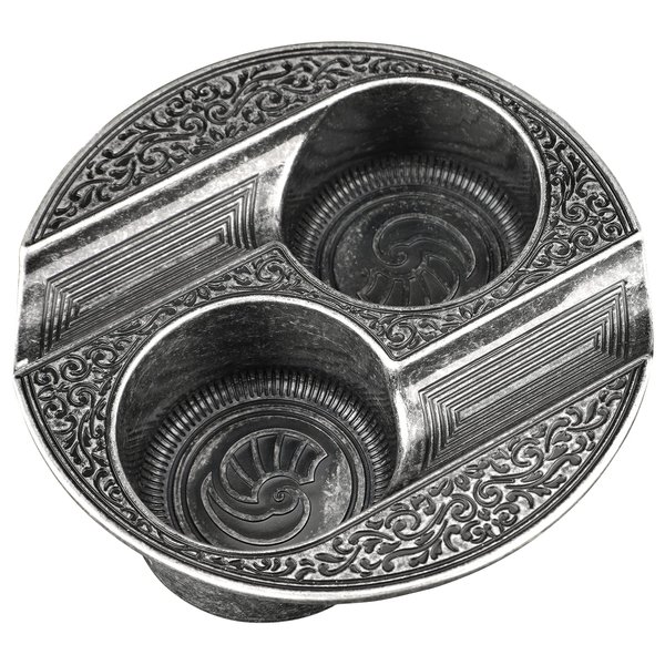 XIFEI Cigar Ashtray Metal Ashtrays for Patio/Home/Table Modern Ashtrays(Silver)