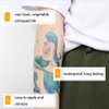 Zotemo 12 Pack Mermaid Temporary Tattoos, Waterproof Body Art Stickers for Women Kids Girls and Models