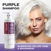 Karseell maca power Purple Shampoo Professional Neutralizes Brass & Yellow Tones For Blonde Silver Gray Highlighted Hair 16.90 oz 500ml