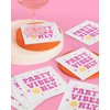 xo, Fetti Party Vibes Only Napkins - 3-ply, 24 pcs | Preppy Party Decorations, Birthdy Party Supplies, Smiley Party Favors, Lightning Cute Smile